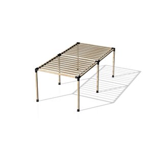 Iahşap 3 X 6 Metre Pergole Braket Seti 6 Ana Direkli - Izgaralı Pergole Seti