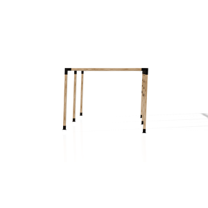 Iahşap 3 X 4.8 Metre Pergole Braket Seti 6 Ana Direkli Üstü Izgaralı Eğimli Pergole Braket Set