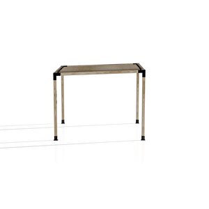 Iahşap 3.6 X 3.6 Metre Pergole Braket Seti 4 Ana Direkli Üstü Izgaralı Eğimli Pergole Braket Set