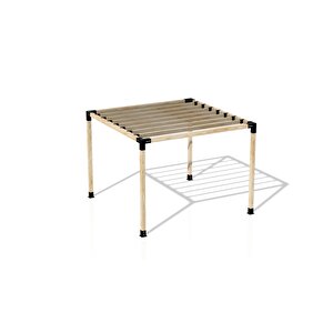 Iahşap 2.4 X 2.4 Metre Pergole Braket Seti 4 Ana Direkli - Izgaralı Pergole Seti