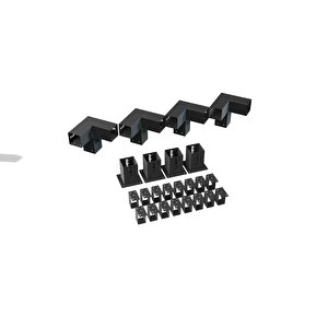Iahşap 2.4 X 2.4 Metre Pergole Braket Seti 4 Ana Direkli - Izgaralı Pergole Seti