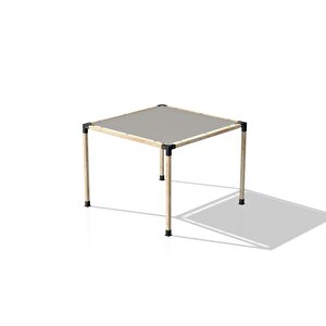 Iahşap 2.4 X 2.4 Metre Pergole Ahşap Direkler 4 Adet - Gölgelikli - Pergole Braket Seti