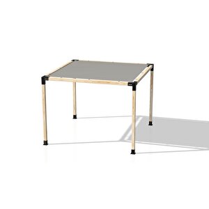 Iahşap 2.4 X 2.4 Metre Pergole Ahşap Direkler 4 Adet - Gölgelikli - Pergole Braket Seti
