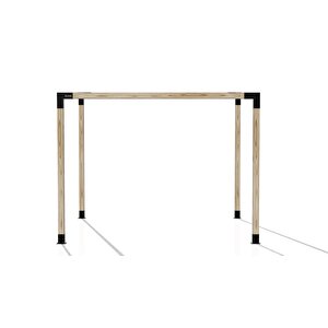 Iahşap 2.4 X 3 Metre Pergole Braket Seti 4 Ana Direkli Üstü Açık Eğimli Pergole Braket Seti