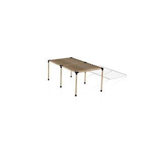 Iahşap Pergola Braket Seti 6 Ana Direkli Üstü Izgaralı Eğimli Pergola Braket Set | Ebat-2.4 X 6 Metre (yükseklik 250 Cm)