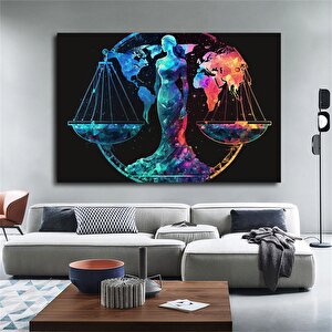 Adalet Terazileri Kanvas Sanatı; Denge Baskısı; Duvar Dekoru 50x70 cm