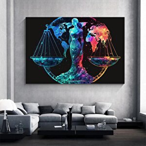 Adalet Terazileri Kanvas Sanatı; Denge Baskısı; Duvar Dekoru