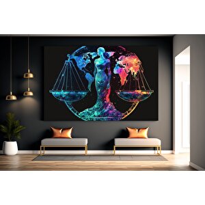Adalet Terazileri Kanvas Sanatı; Denge Baskısı; Duvar Dekoru 60x120 cm