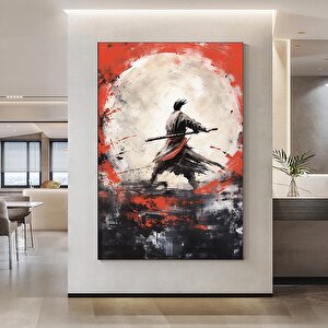 Yağlıboya Tarzı Samuray Kanvas Tablosu, Samuray Poster Ve Duvar Dekoru