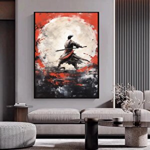 Yağlıboya Tarzı Samuray Kanvas Tablosu, Samuray Poster Ve Duvar Dekoru