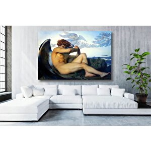 Düşmüş Melek Duvar Sanatı, Klasik Poster, Alexandre Cabanel Reprodüksiyon Tablosu