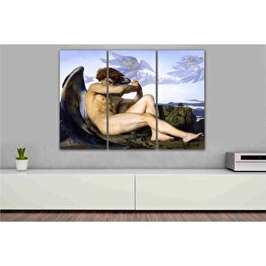 Düşmüş Melek Duvar Sanatı, Klasik Poster, Alexandre Cabanel Reprodüksiyon Tablosu