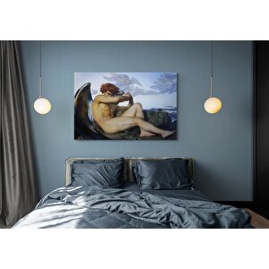 Düşmüş Melek Duvar Sanatı, Klasik Poster, Alexandre Cabanel Reprodüksiyon Tablosu
