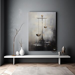 Adalet Terazisi Kanvas Sanatı; Avukat Ofis Duvar Dekoru; Baskılı Sanat; Avukat Hediyesi; Adalet Deng