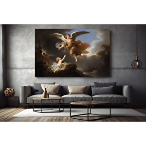 Koruyucu Melek Ve Bebek Kanvas; Klasik Poster