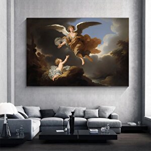 Koruyucu Melek Ve Bebek Kanvas; Klasik Poster