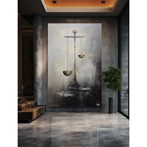 Adalet Terazisi Kanvas Sanatı; Avukat Ofis Duvar Dekoru; Baskılı Sanat; Avukat Hediyesi; Adalet Deng