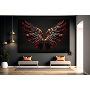 Soyut Melek Kanatları Poster; Kanvas 60x120 cm