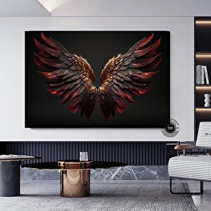 Soyut Melek Kanatları Poster; Kanvas 40x60 cm