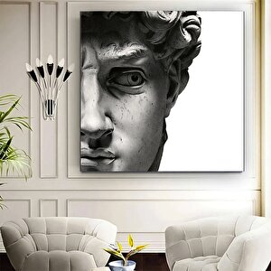 Apollon Dekor Posteri; İskandinav Siyah Beyaz Duvar Resmi; Modern Retro; Antik Roma Sütunu Figür Pos