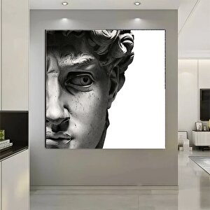 Apollon Dekor Posteri; İskandinav Siyah Beyaz Duvar Resmi; Modern Retro; Antik Roma Sütunu Figür Pos