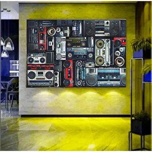 Retro Ses Kaseti Tuval Baskısı, Kaset Duvar Sanatı