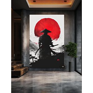 Samuray Sanatı; Japon Savaşçı Kanvas; Katana Duvar Dekoru