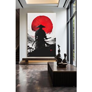 Samuray Sanatı; Japon Savaşçı Kanvas; Katana Duvar Dekoru