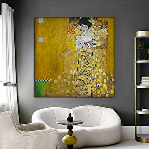 Gustav Klimt Kanvas; Emilie, Adele Ve Diğer Altın Kadın Portreleri 80x80 cm
