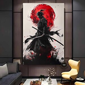 Samuray Sanatı, Samuray Kanvas Baskısı, Samuray Resmi, Samuray Duvar Sanatı, Japon Samuray Resmi