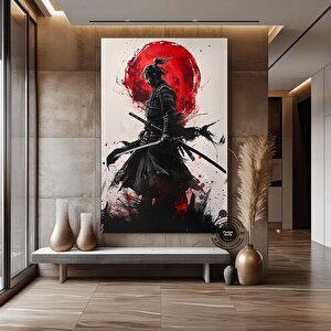 Samuray Sanatı, Samuray Kanvas Baskısı, Samuray Resmi, Samuray Duvar Sanatı, Japon Samuray Resmi 100x200 cm