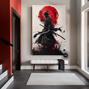 Samuray Sanatı, Samuray Kanvas Baskısı, Samuray Resmi, Samuray Duvar Sanatı, Japon Samuray Resmi 100x200 cm
