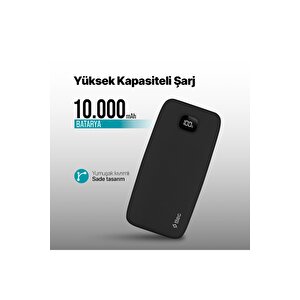 Chargeup Pro Lcd 10.000mah Pd 20w Taşınabilir Hızlı Şarj Aleti / Powerbank