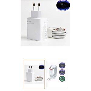 67w Redmi Note Poco Oppo Realme Vivo Tecno Şarj Aleti Type C 67w Ultra Hızlı