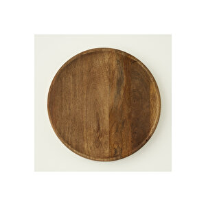 Wooden Mango Sunum Tabağı Naturel (30 Cm) Yeşil