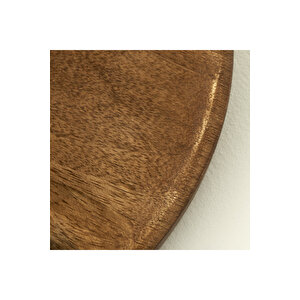 Wooden Mango Sunum Tabağı Naturel (30 Cm) Yeşil