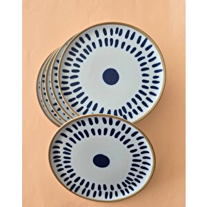 Spotty Damla Pasta Tabağı 20cm 6 Parça