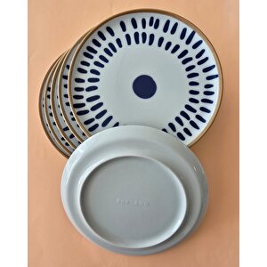 Spotty Damla Pasta Tabağı 20cm 6 Parça