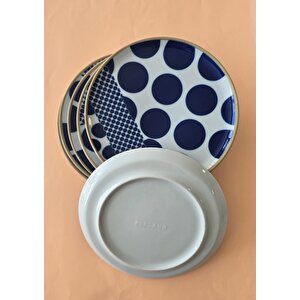 Spotty Puantiyeli Servis Tabağı 24cm 6 Parça
