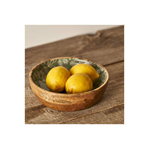 Floral Mango Sunum Kasesi Yeşil (20x6 Cm) Yeşil