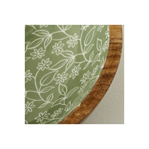 Floral Mango Sunum Kasesi Yeşil (20x6 Cm) Yeşil
