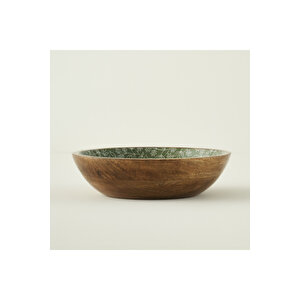 Floral Mango Sunum Kasesi Yeşil (30x8 Cm) Yeşil