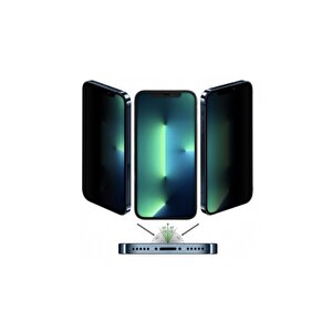Iphone 13 Mini Uyumlu Mat Hayalet Ekran Gizli Privacy Tam Kırılmaz Cam Seramik Nano Ekran Koruyucu