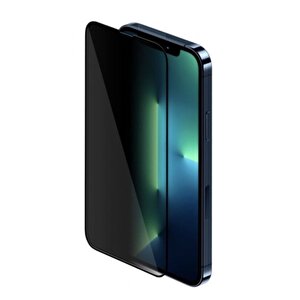 Iphone 13 Mini Uyumlu Mat Hayalet Ekran Gizli Privacy Tam Kırılmaz Cam Seramik Nano Ekran Koruyucu