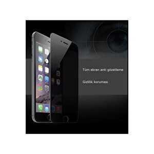 Iphone 7 8 Se Mat Hayalet Ekran Gizli Privacy Tam Kaplayan Kırılmaz Cam Seramik Ekran Koruyucu Siyah