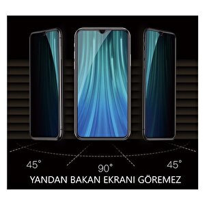 Xiaomi Redmi Note 12 Hayalet Ekran Koruyucu Privacy Tam Kaplayan Kırılmaz Cam