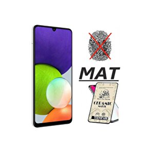 Samsung M22 A22 M32 A32 Mat Ekran Koruyucu Seramik Cam Nano Esnek Tam Kaplayan