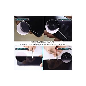 Oppo A74 Ekran Koruyucu Seramik Nano Cam Esnek Tam Full Kaplayan Kırılmaz