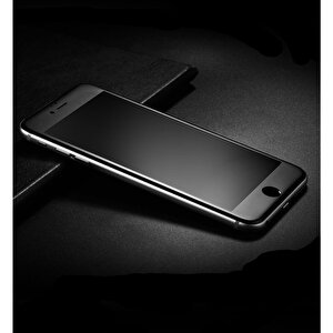 Iphone 8 Plus Mat Ekran Seramik Tam Kaplayan Kırılmaz Cam Nano Ekran Koruyucu Siyah