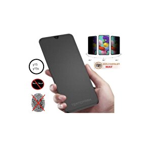 Vivo Y15s Mat Hayalet Privacy Tam Kaplayan Kırılmaz Cam Seramik Nano Ekran Koruyucu